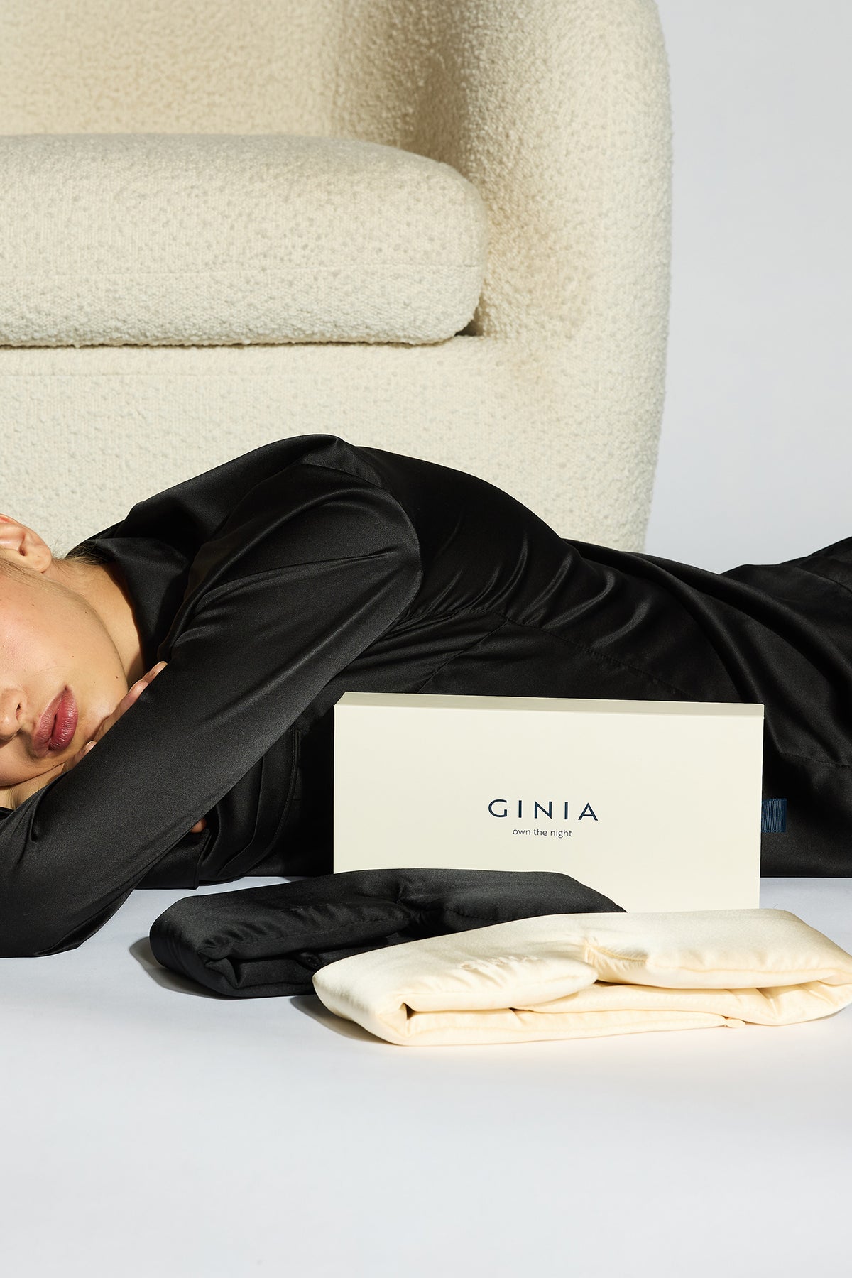 The Deep Sleep Eye Mask By GINIA In Champagne