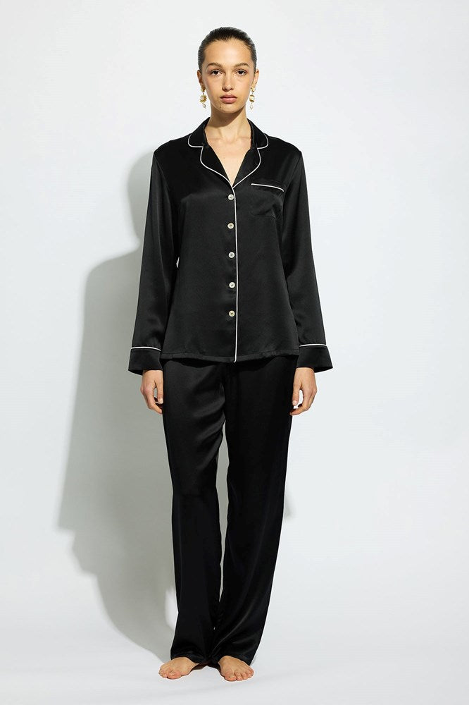 The Fine Finishes Pyjama By GINIA In Black