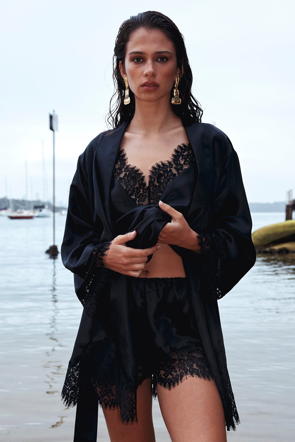 The Iris Cami By GINIA In Black 