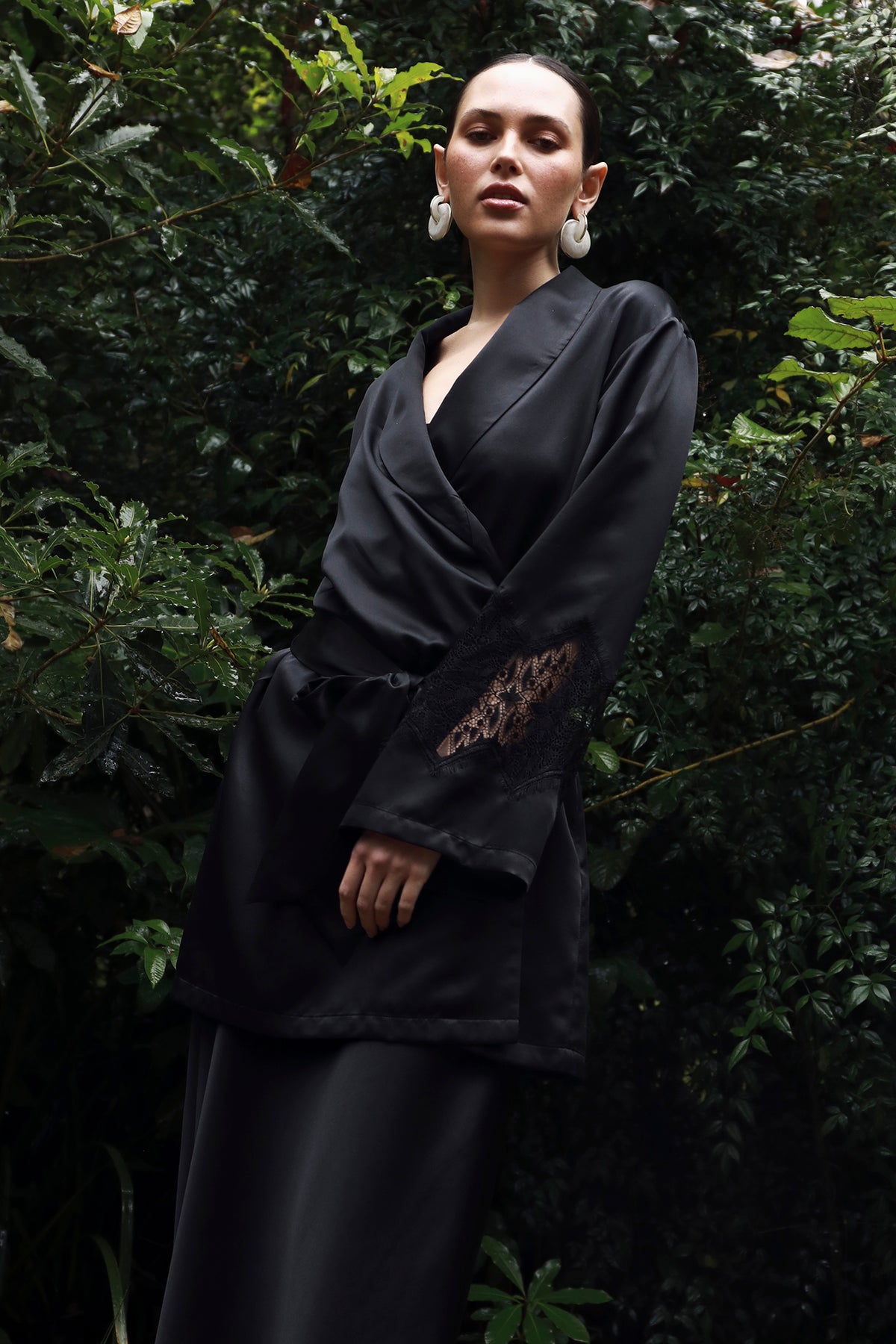 The Siena Robe By GINIA In Black