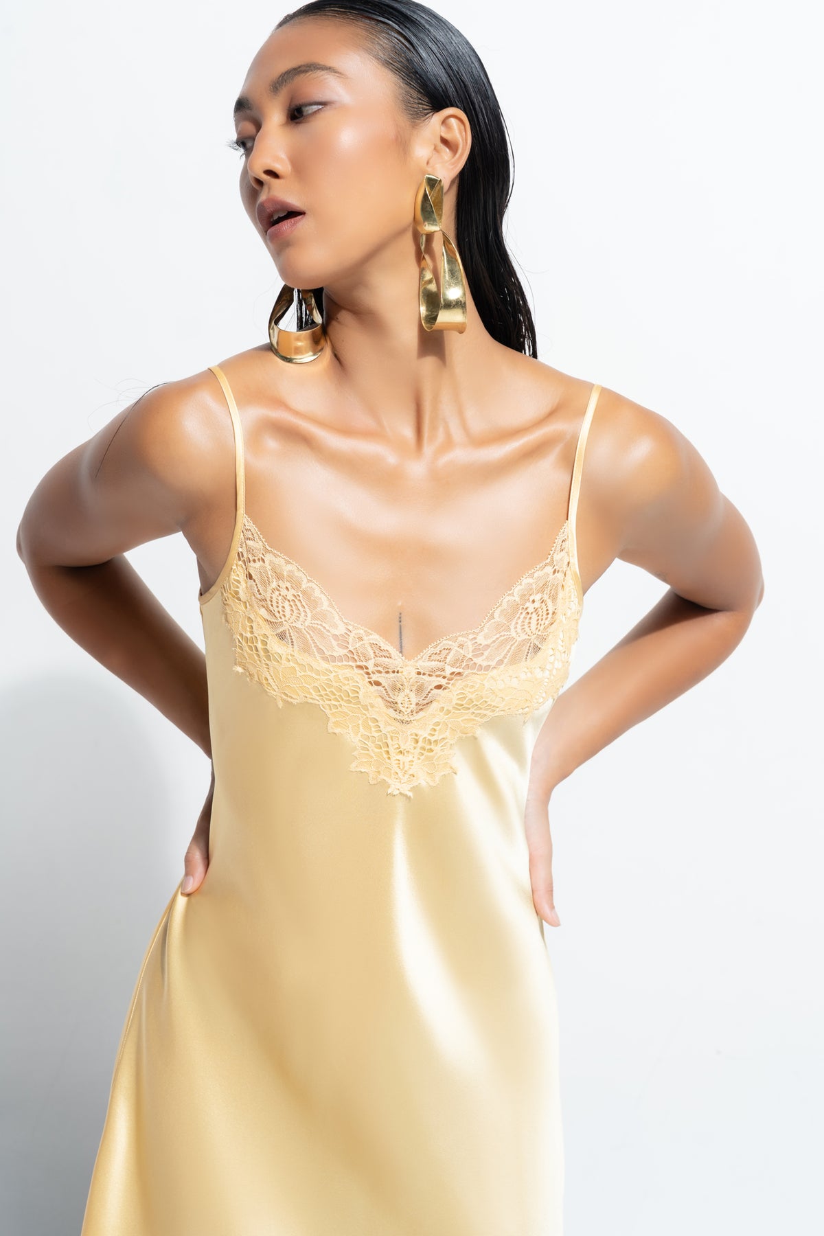 Silk Lace Slip
