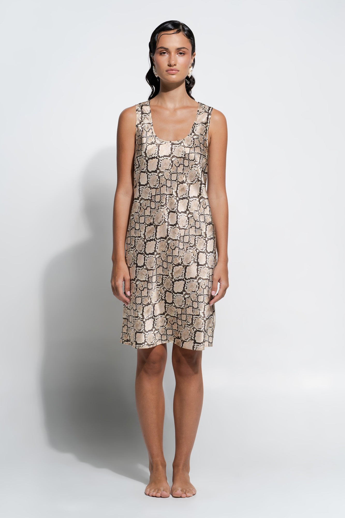 The Silk Singlet by GINIA In Python Print 