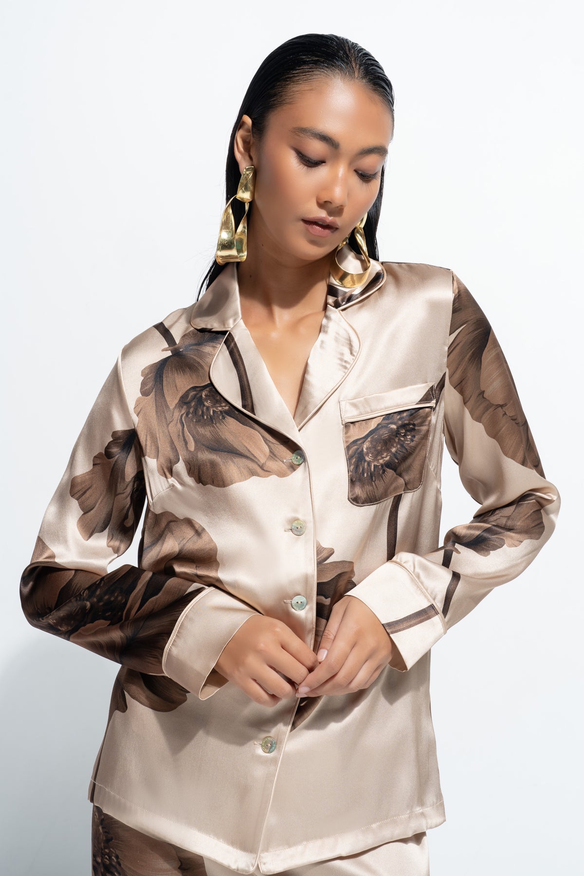 The Fine Finishes Pyjama by Ginia in Bloom Print