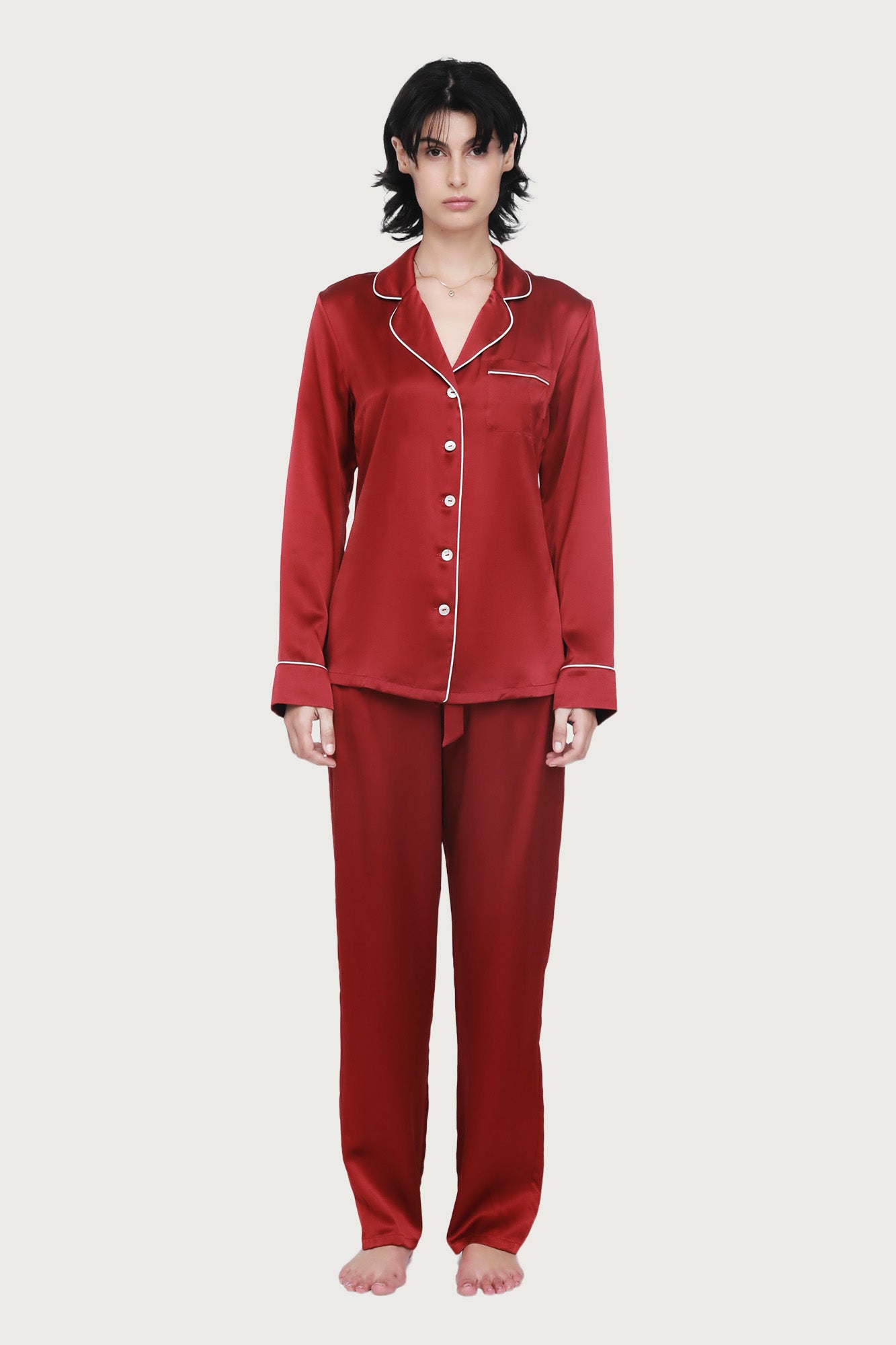 Fine silk pajamas sale