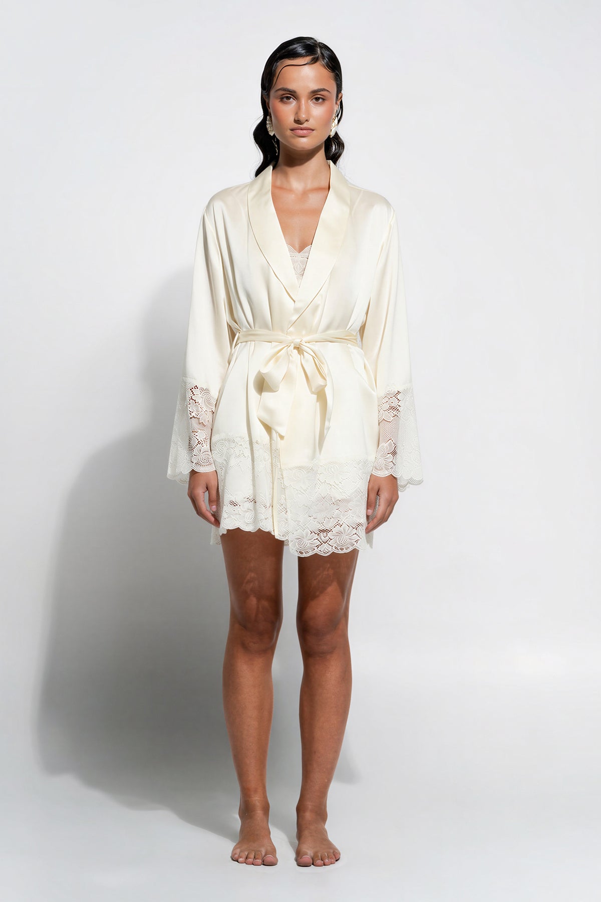 Silk Lace Robe