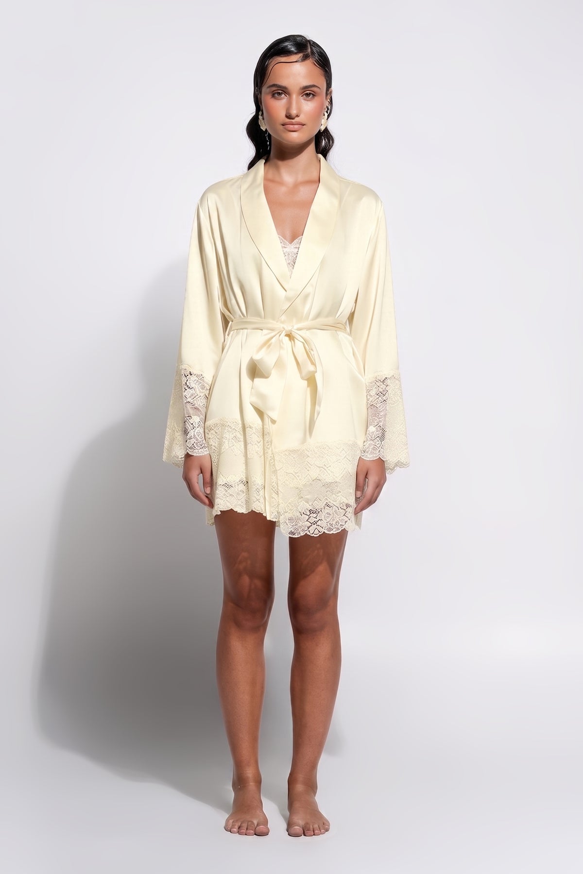 Silk Lace Robe