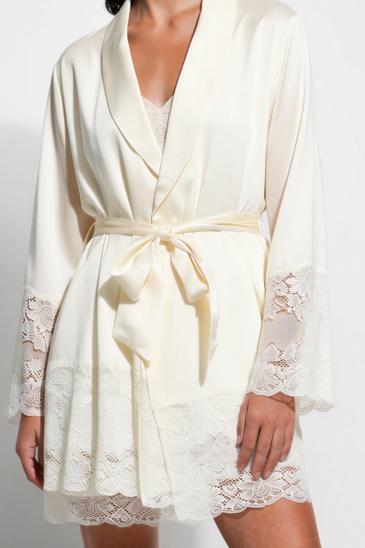 Silk Lace Robe