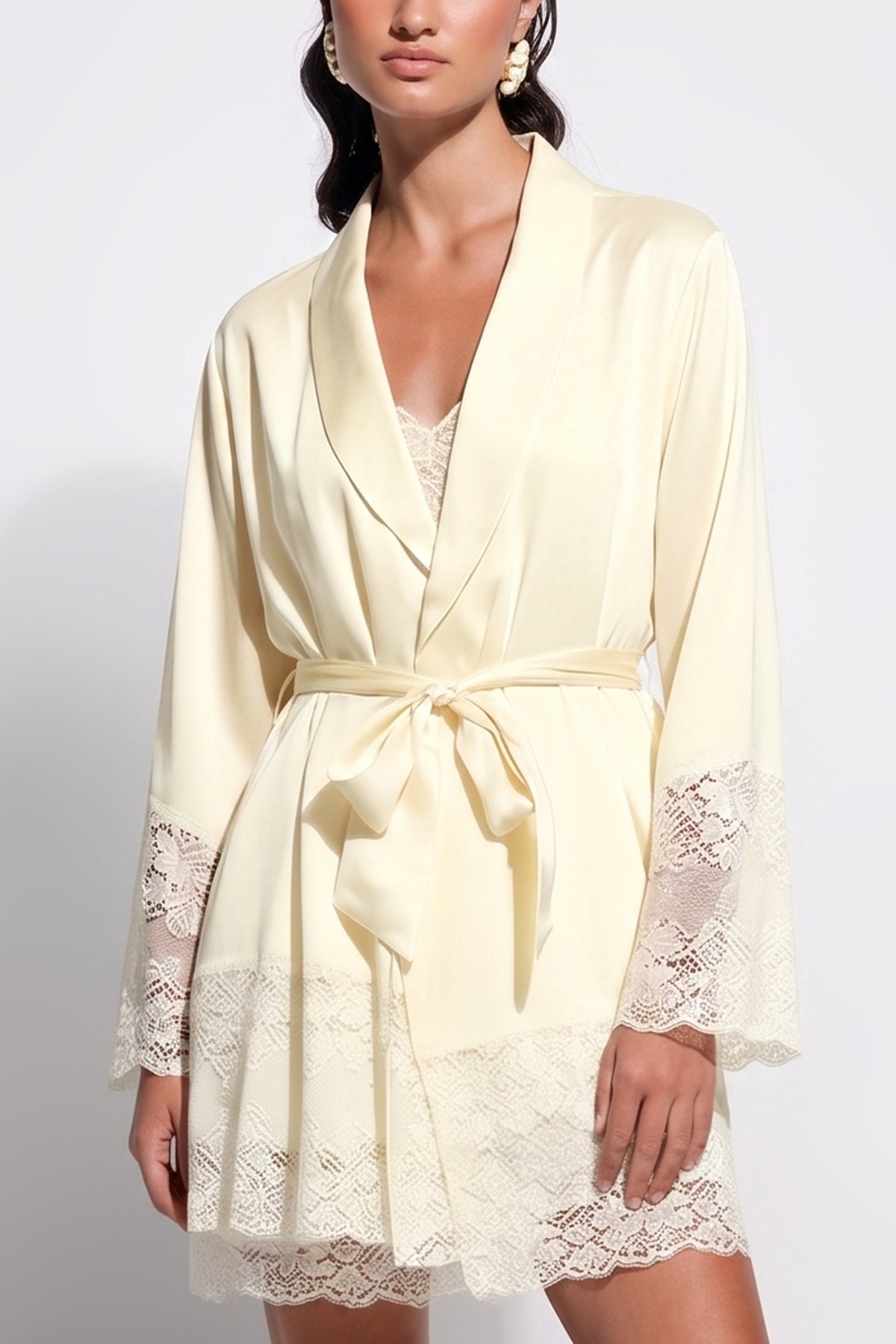 Silk Lace Robe