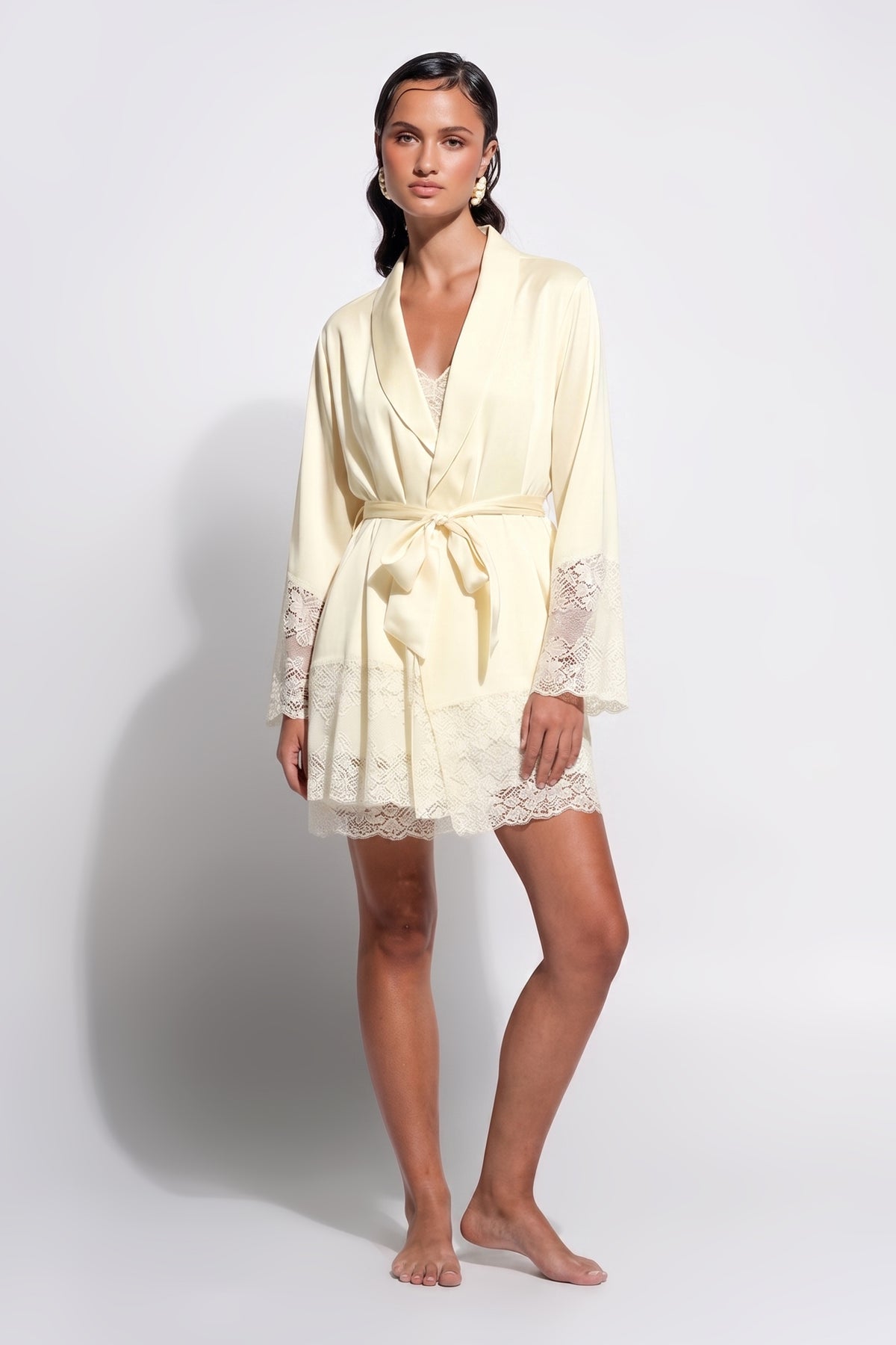 Silk Lace Robe