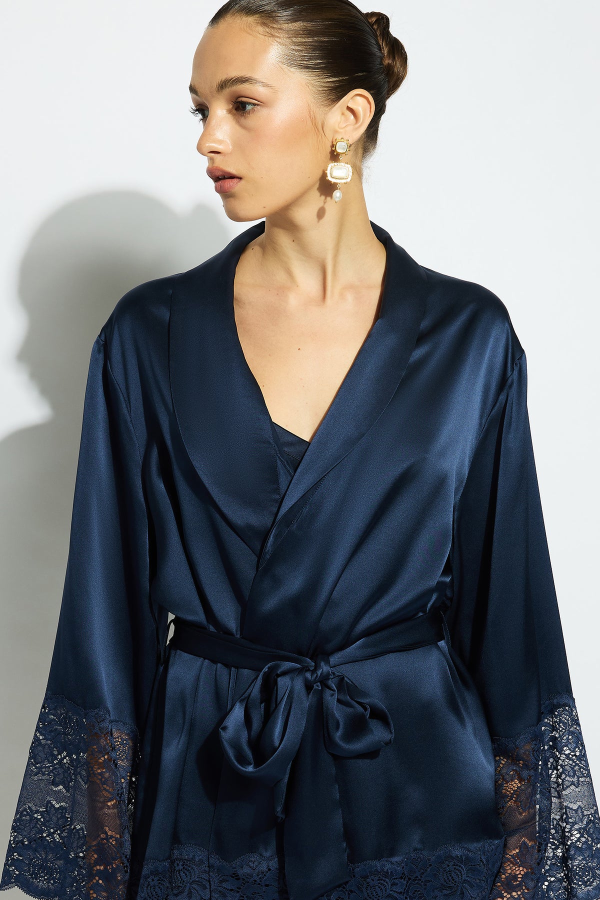 Silk Lace Robe