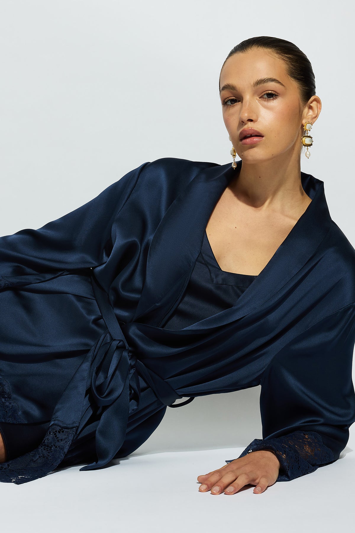 Silk Lace Robe
