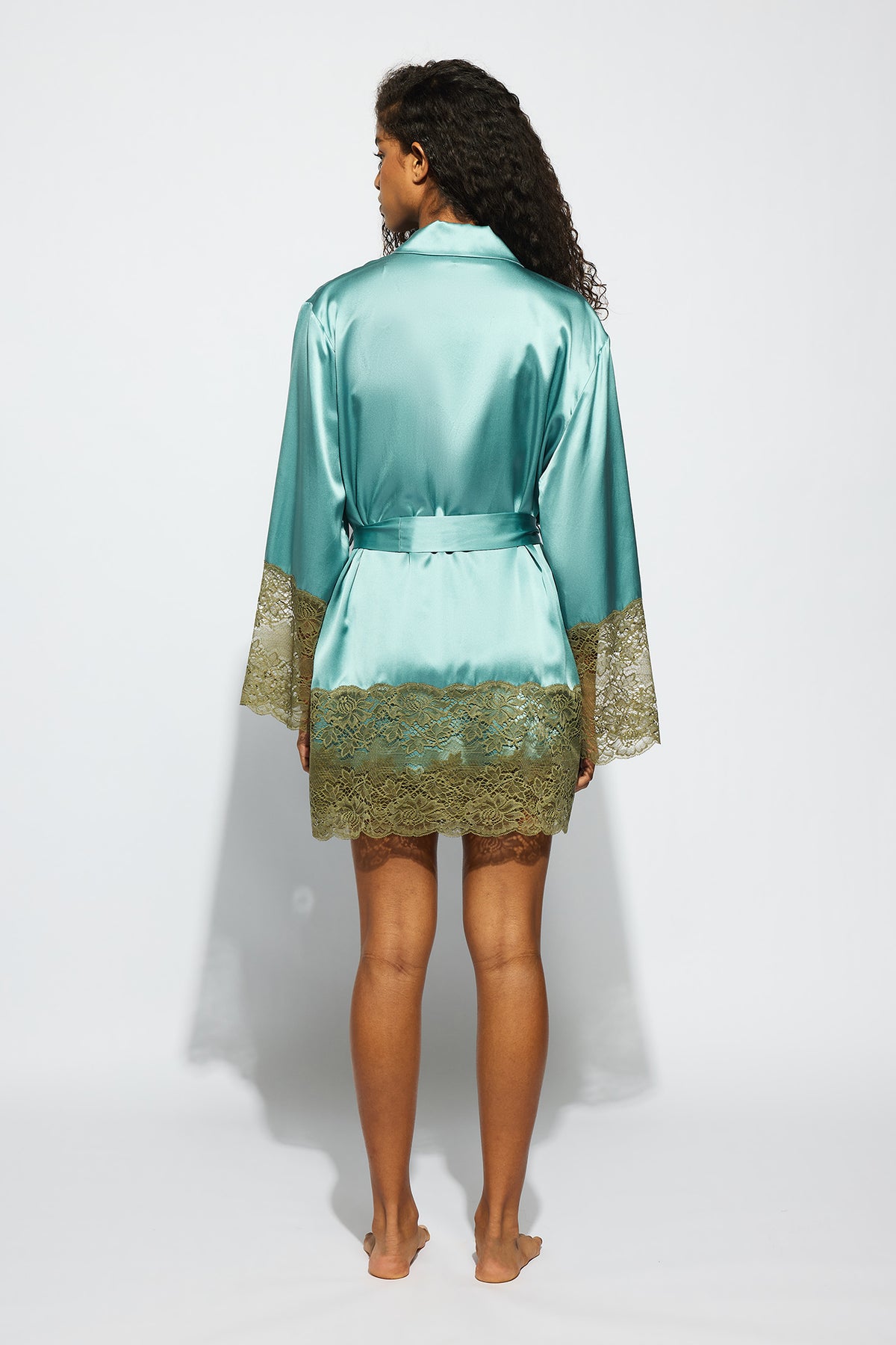 The Silk Lace Robe By GINIA In River