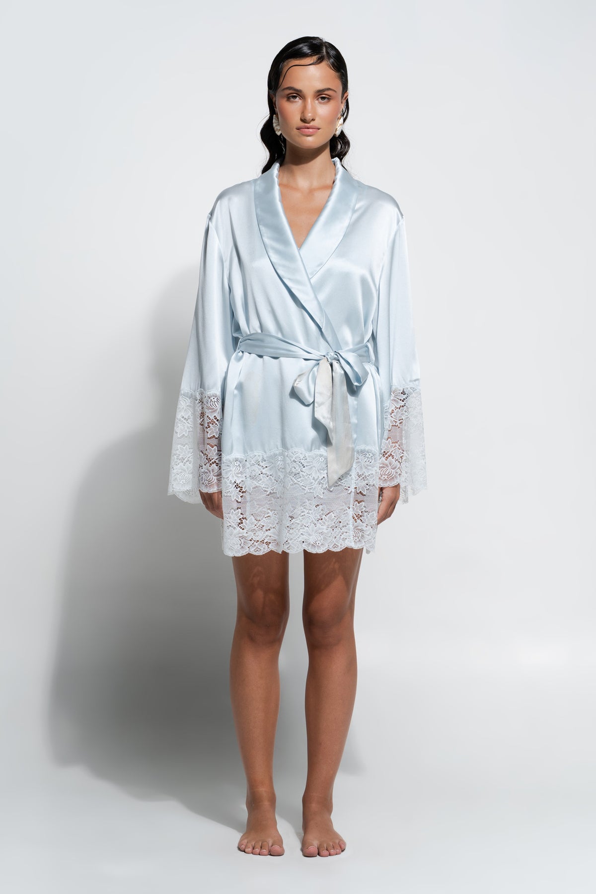 Silk Lace Robe