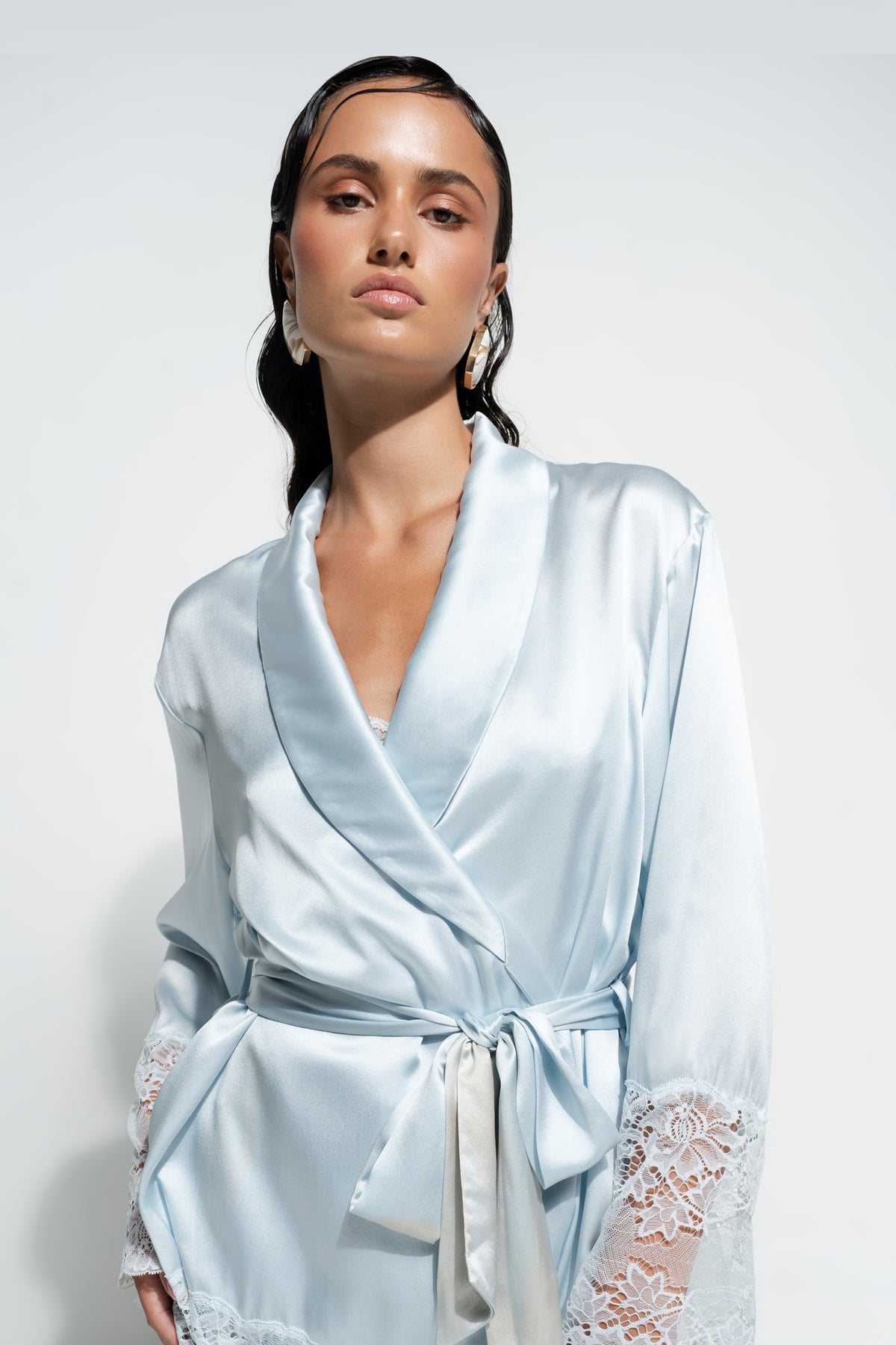 Silk Lace Robe