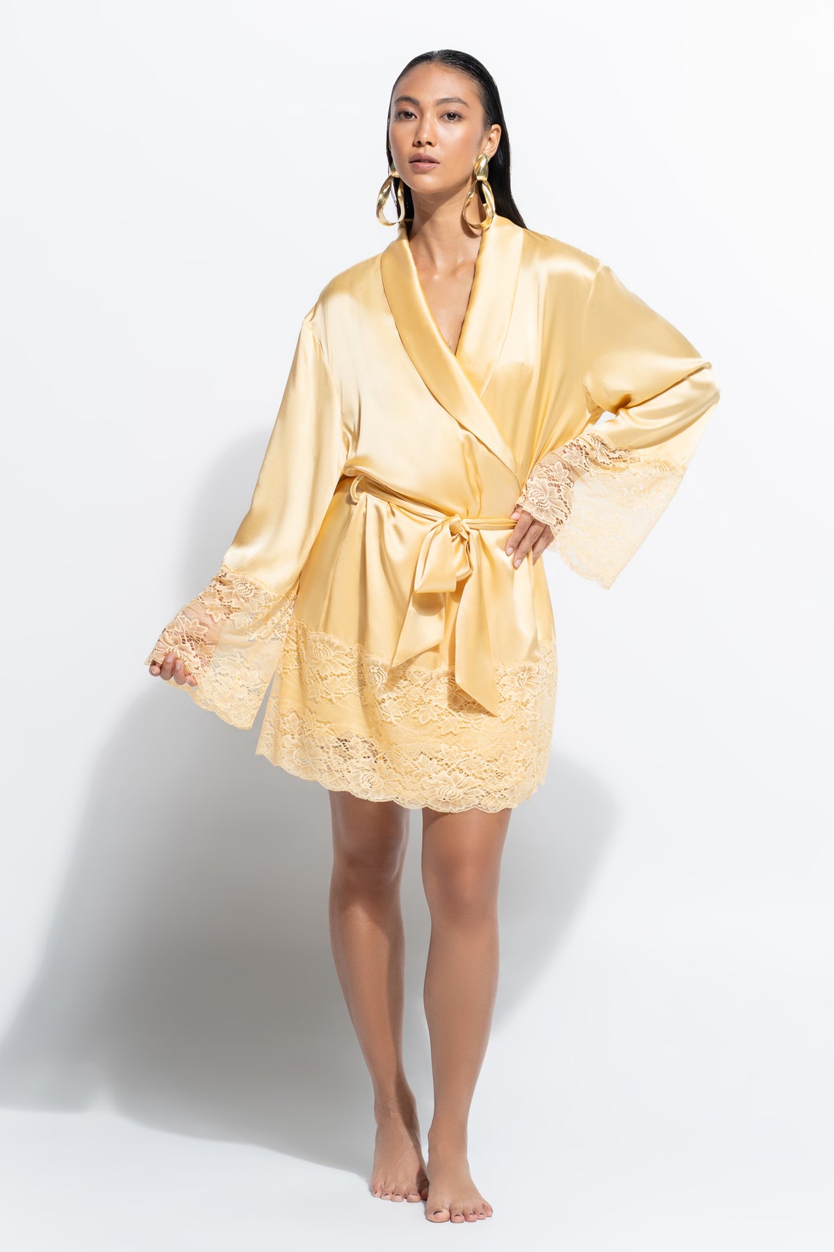 Silk Lace Robe