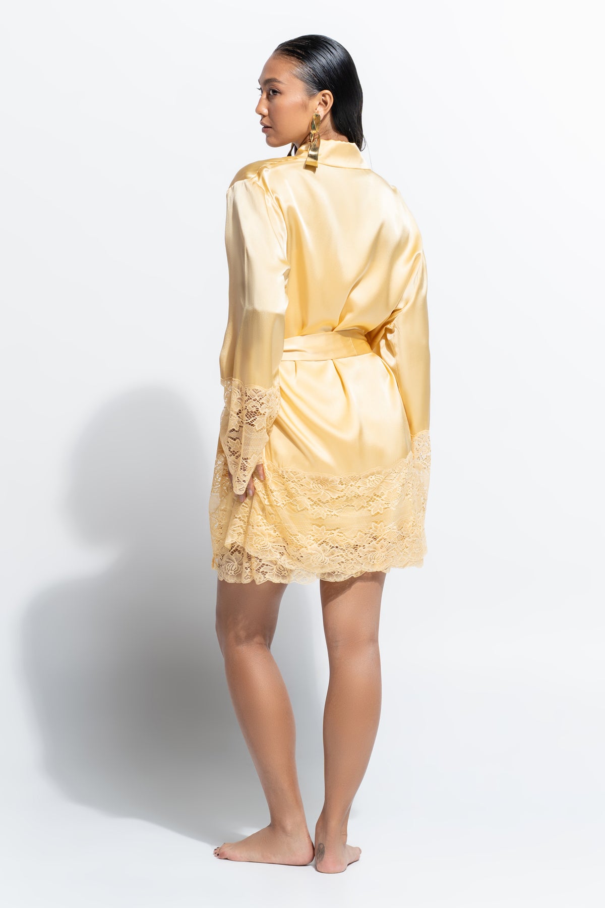 Silk Lace Robe