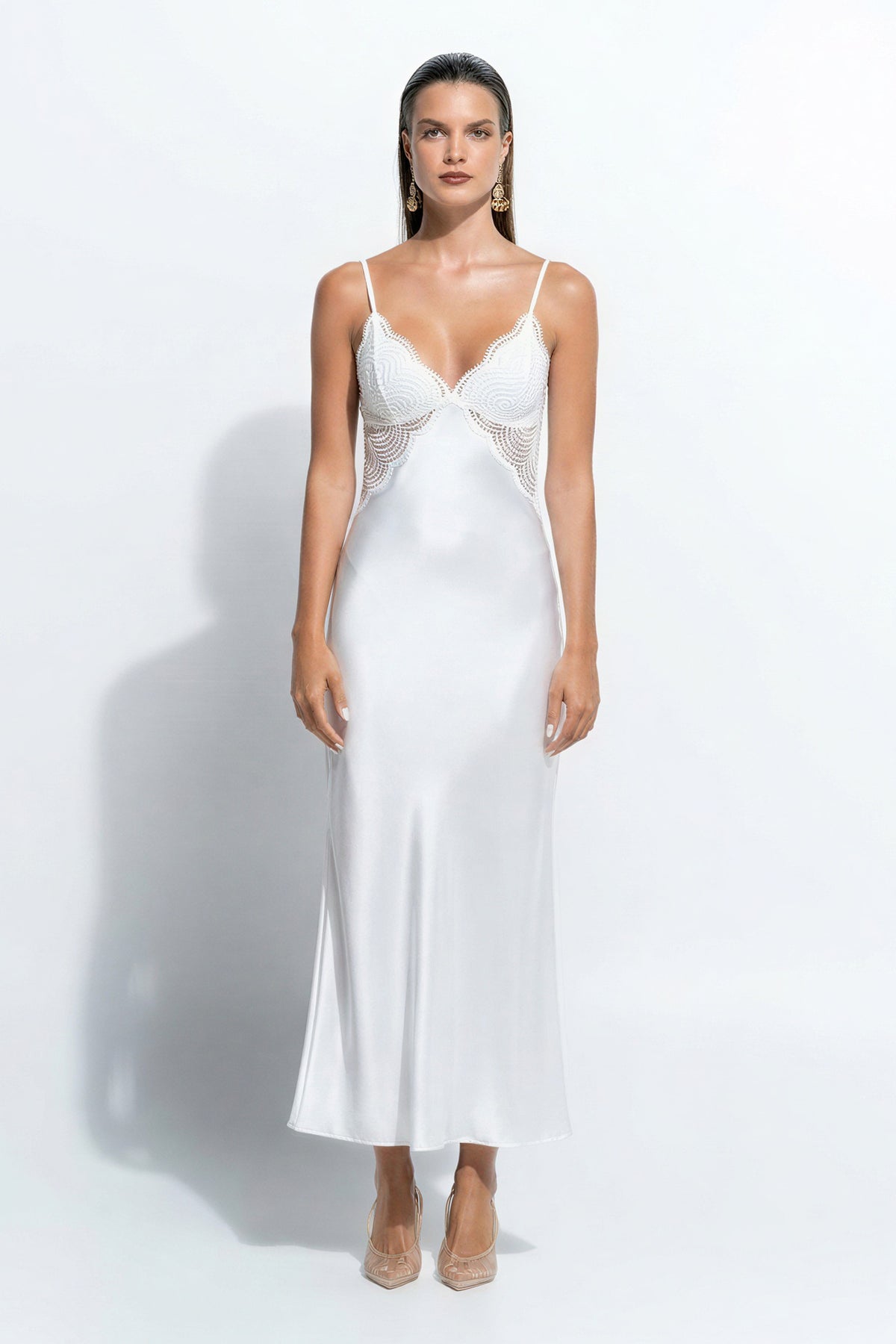 The Isabelle Slip by Ginia in Bone