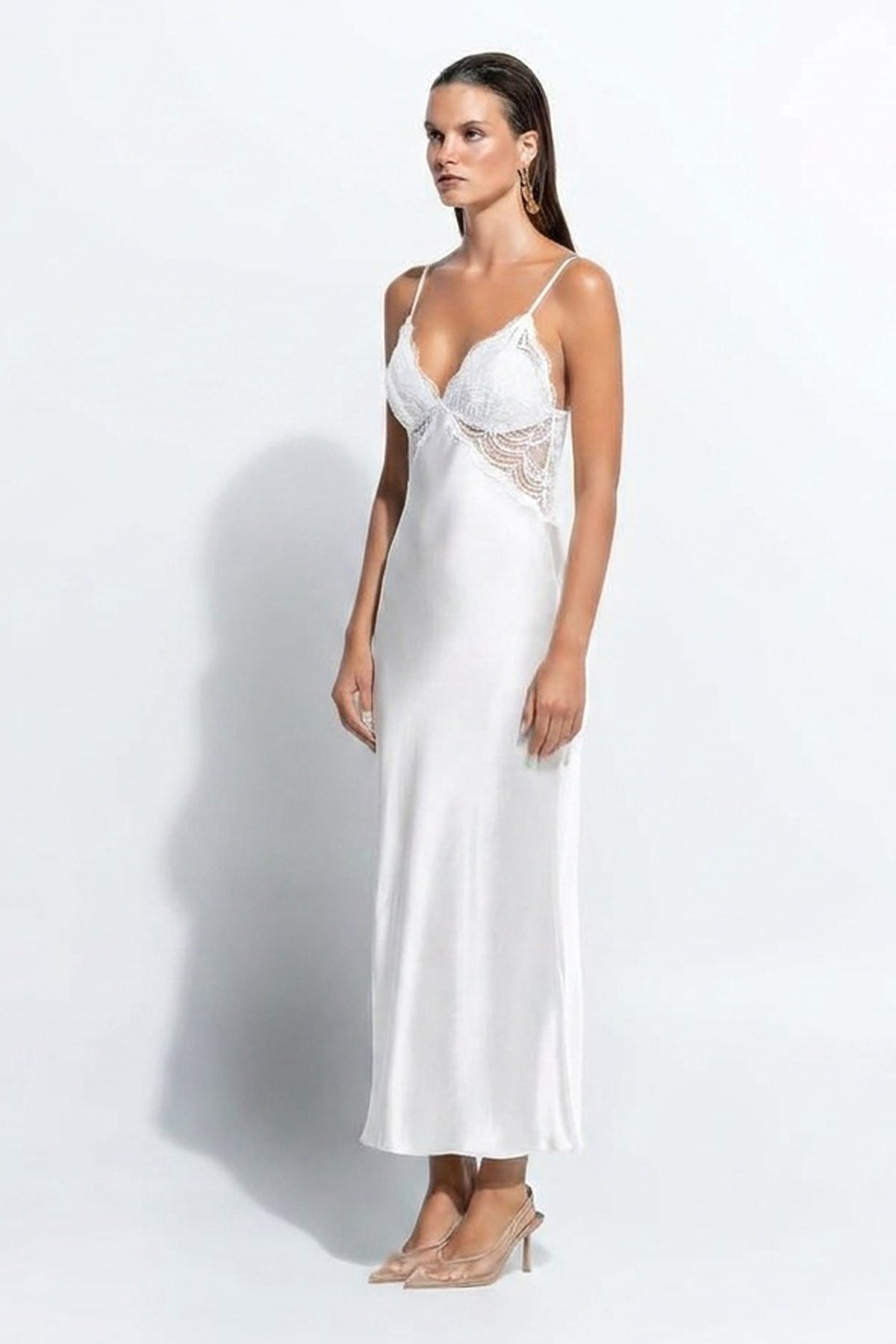 The Isabelle Slip by Ginia in Bone