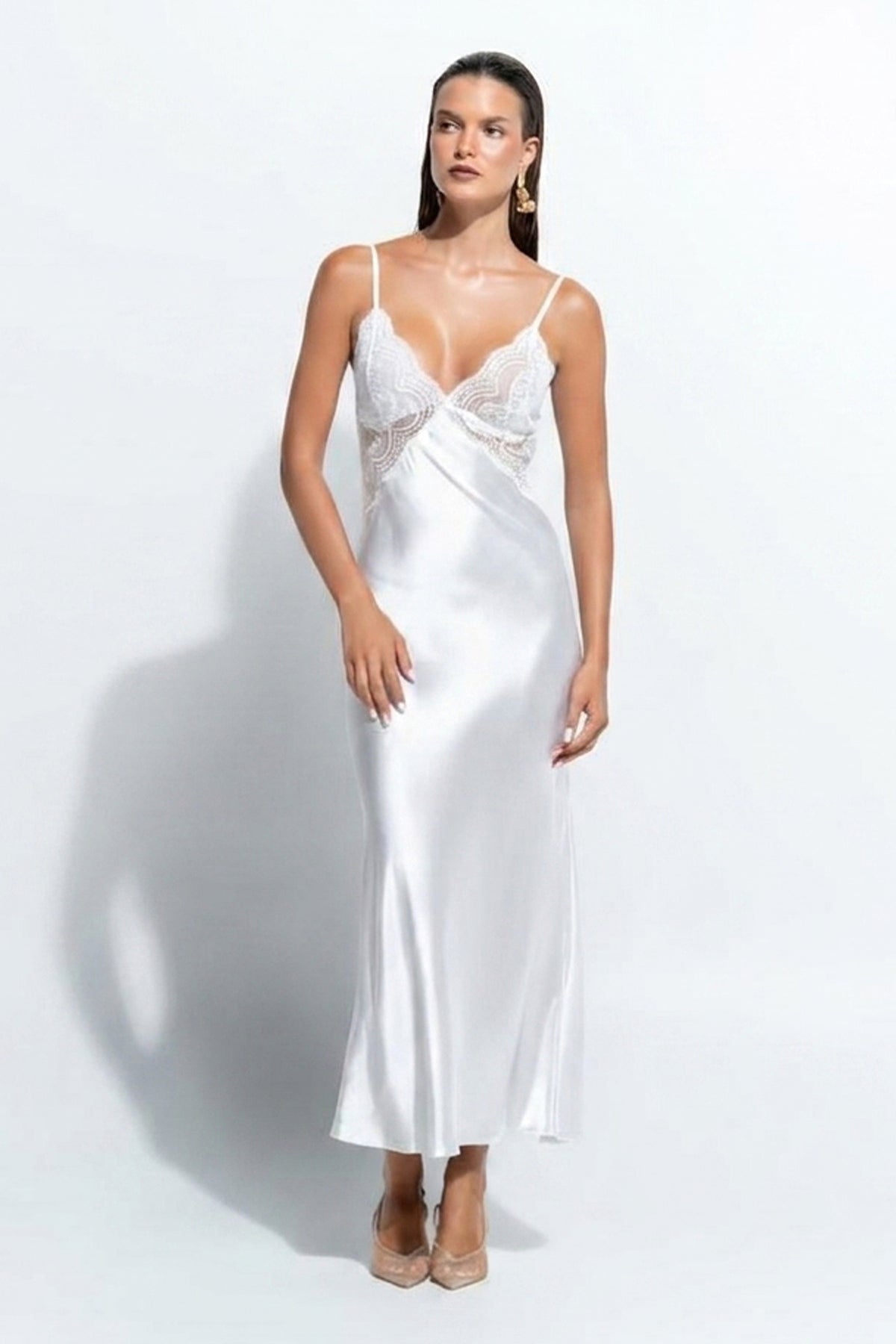 The Isabelle Slip by Ginia in Bone