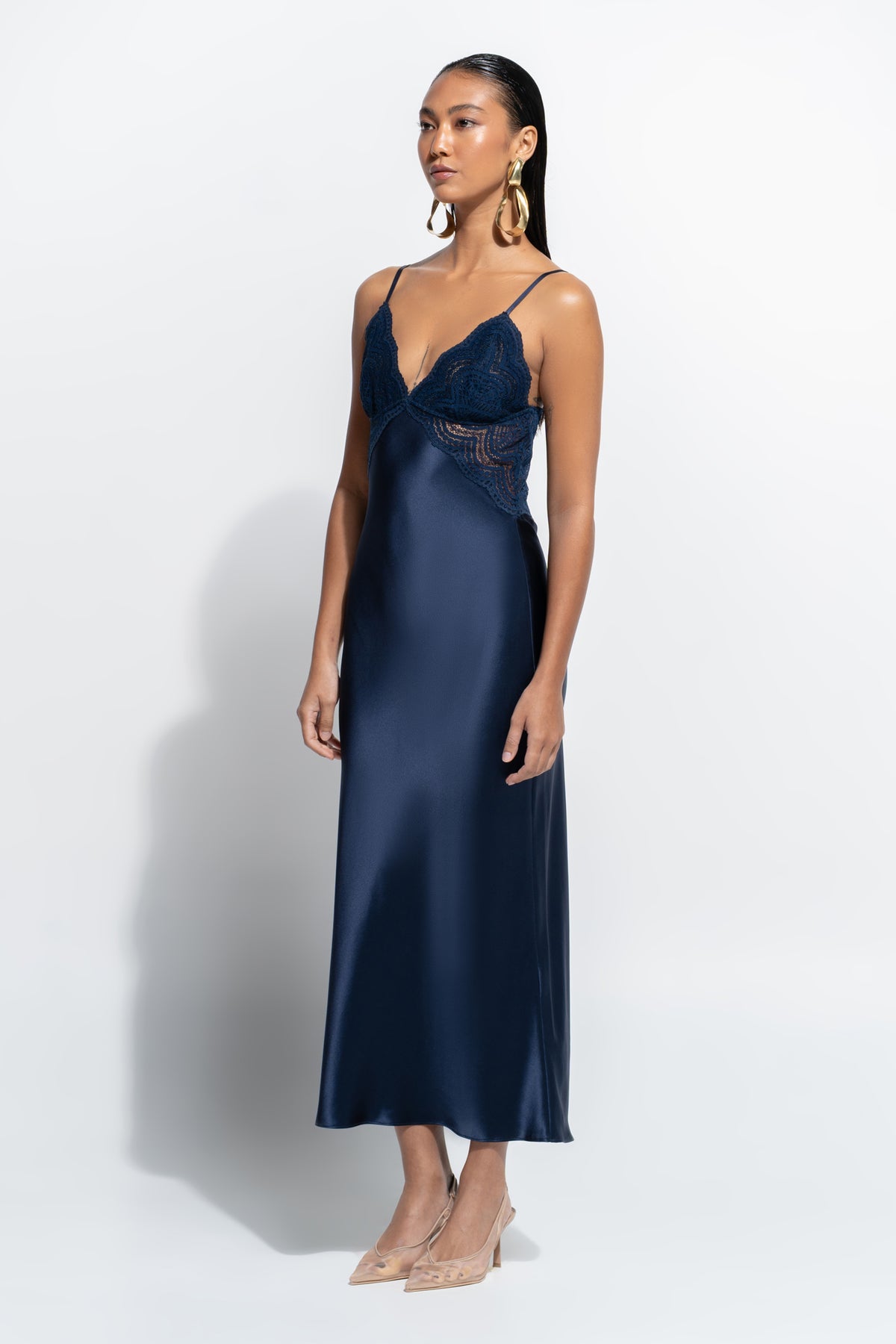 The Isabelle Slip by Ginia in Midnight