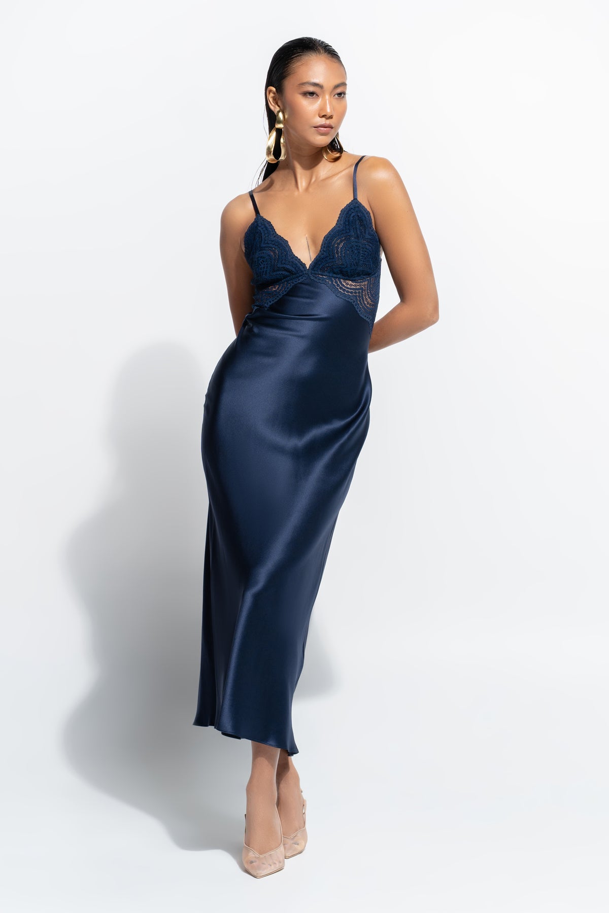The Isabelle Slip by Ginia in Midnight