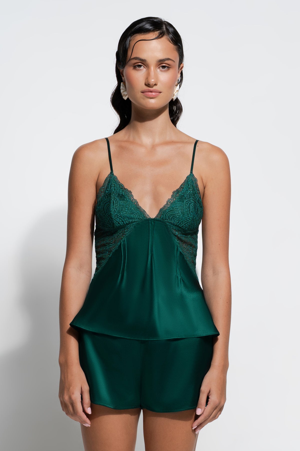 The Juliette Cami By GINIA In Emerald