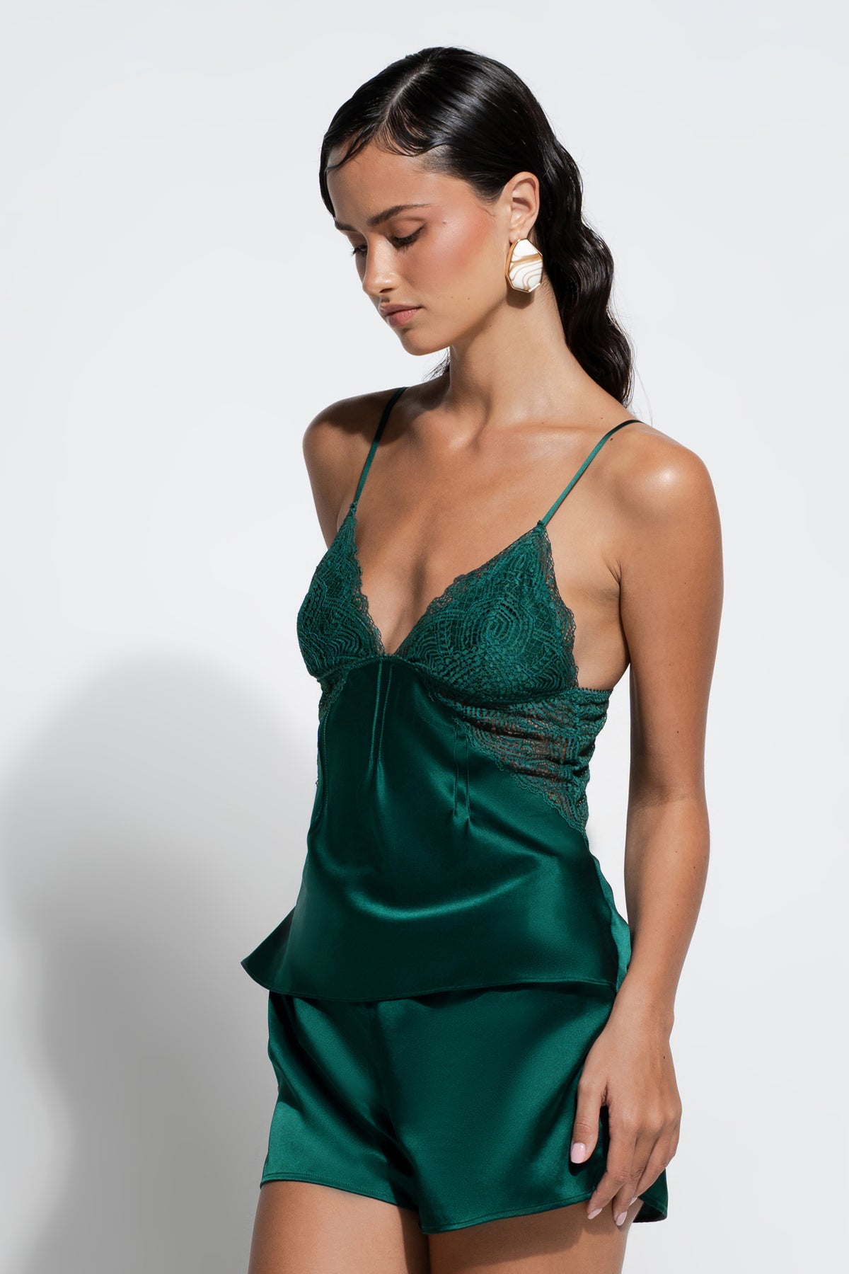 The Juliette Cami By GINIA In Emerald