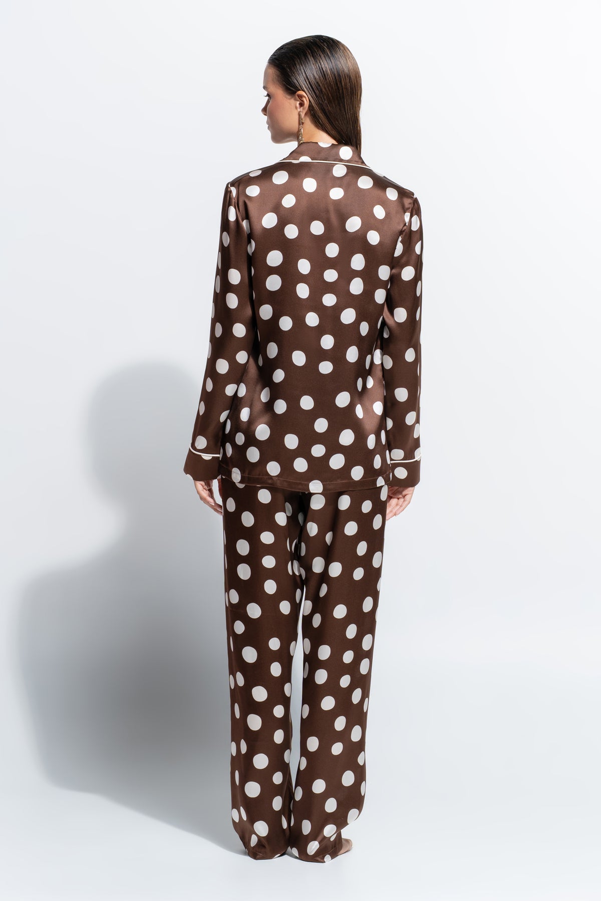 The Fine Finishes Pyjama by Ginia in Polka Dot Print 