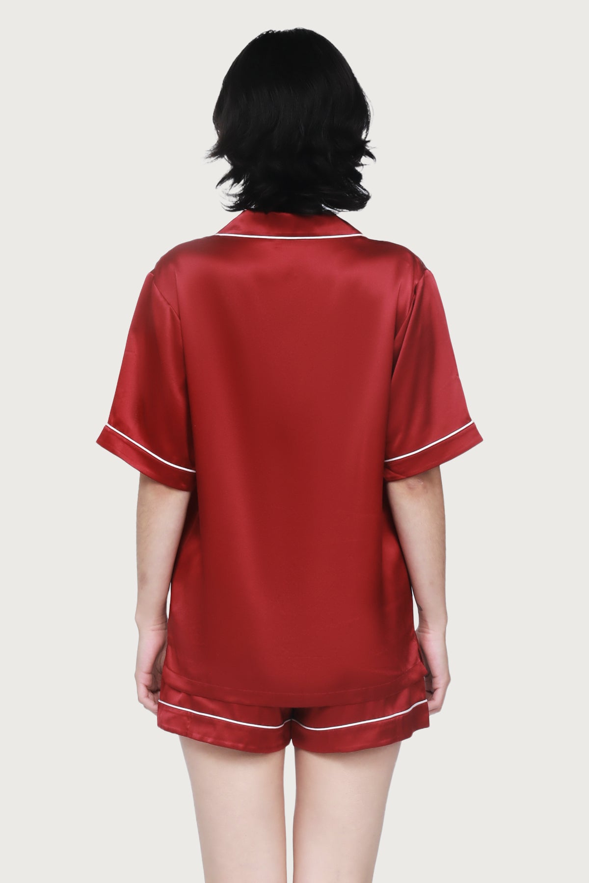 The Fine Finishes Short Pyjama By GINIA In Red