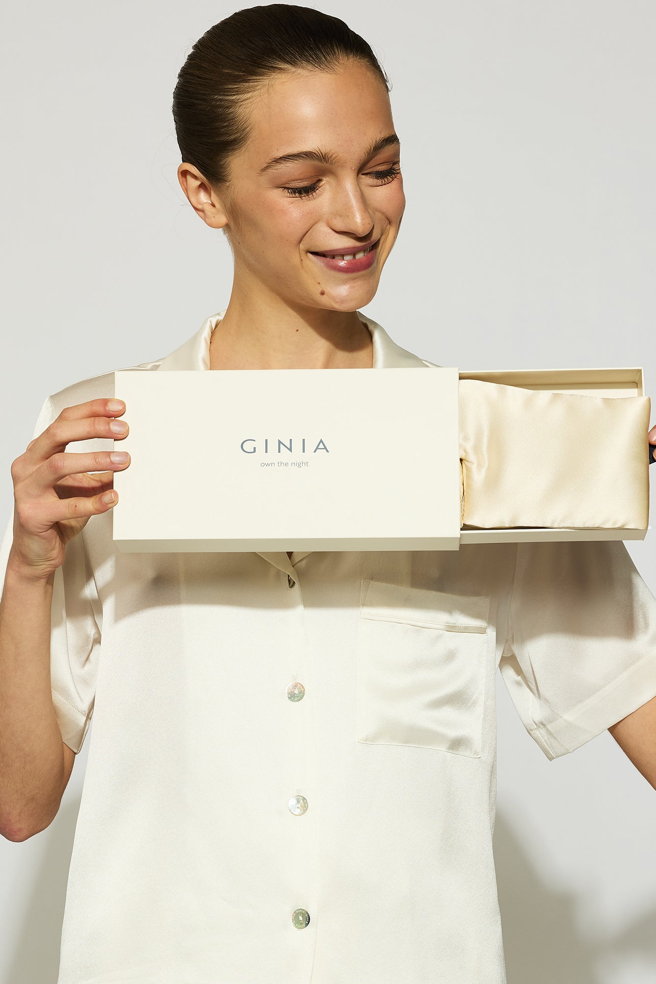 The Deep Sleep Eye Mask By GINIA In Champagne 