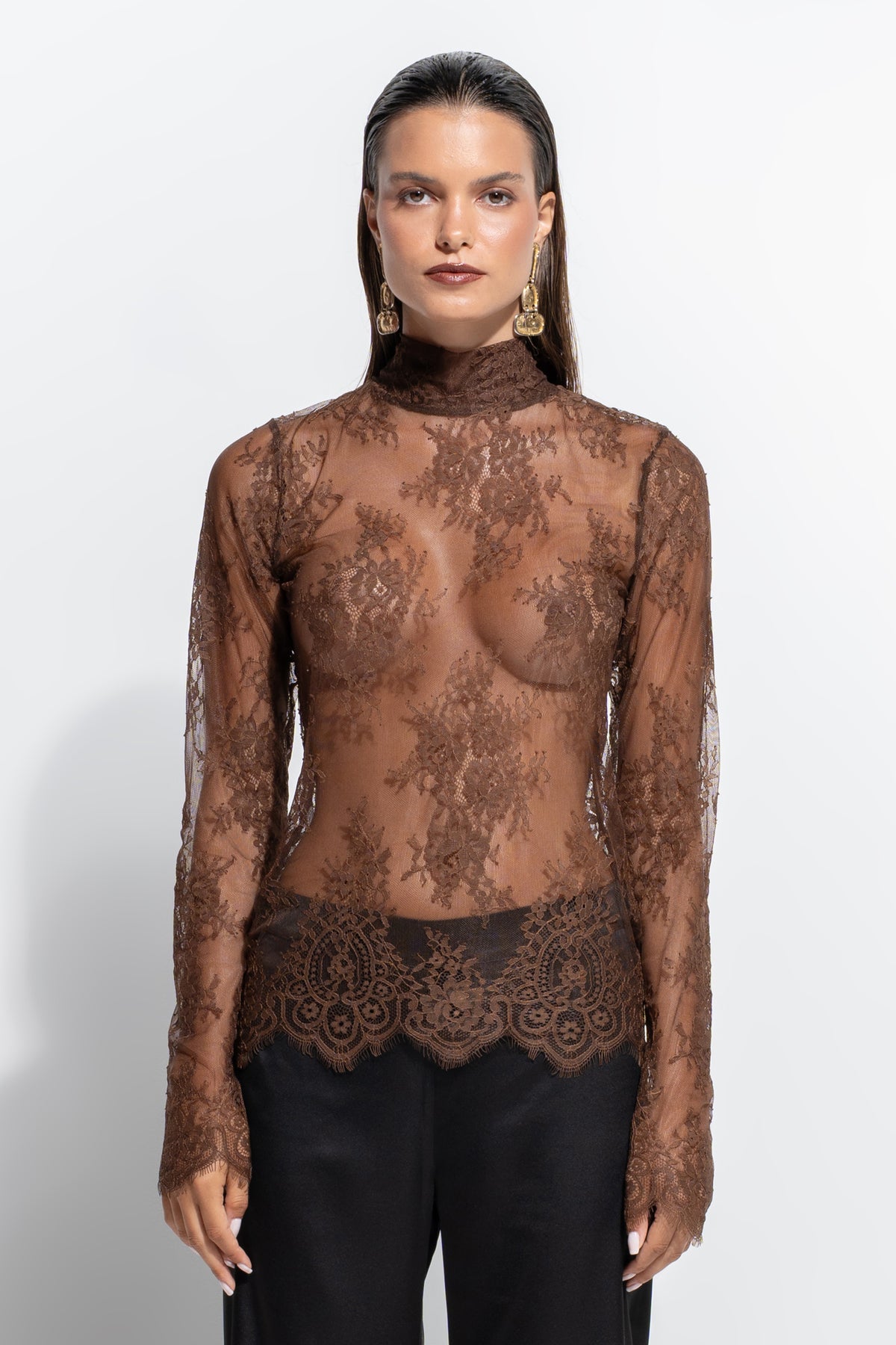 The Asher Top by Ginia in Cacao