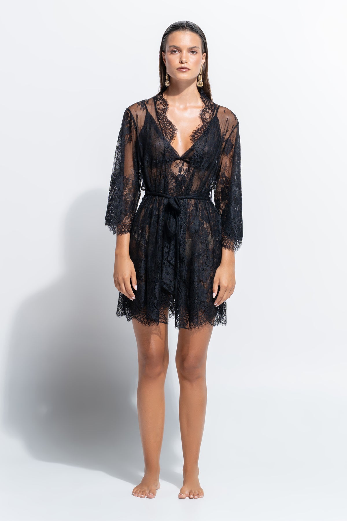 The Zoe Chemise by Ginia in Black 