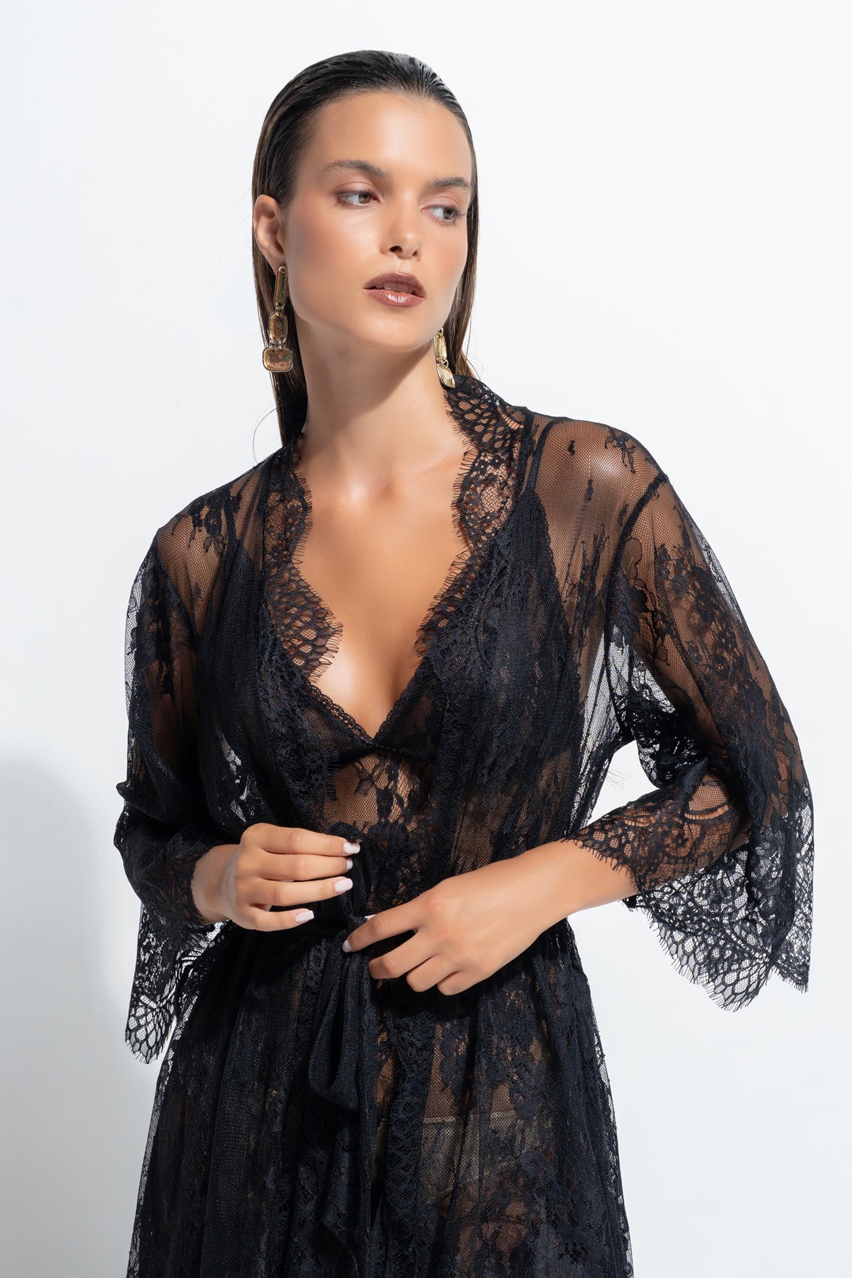 The Zoe Chemise by Ginia in Black 