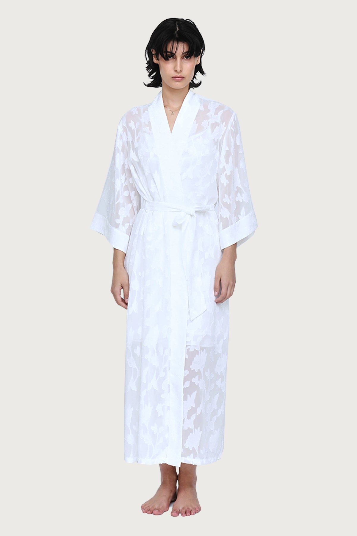 Valentina Robe by Ginia in White 