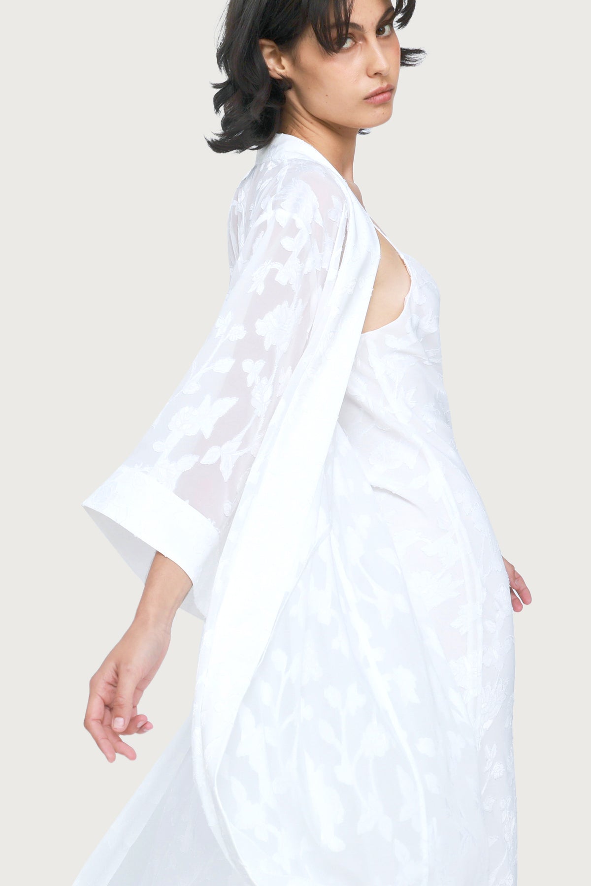 Valentina Robe by Ginia in White 