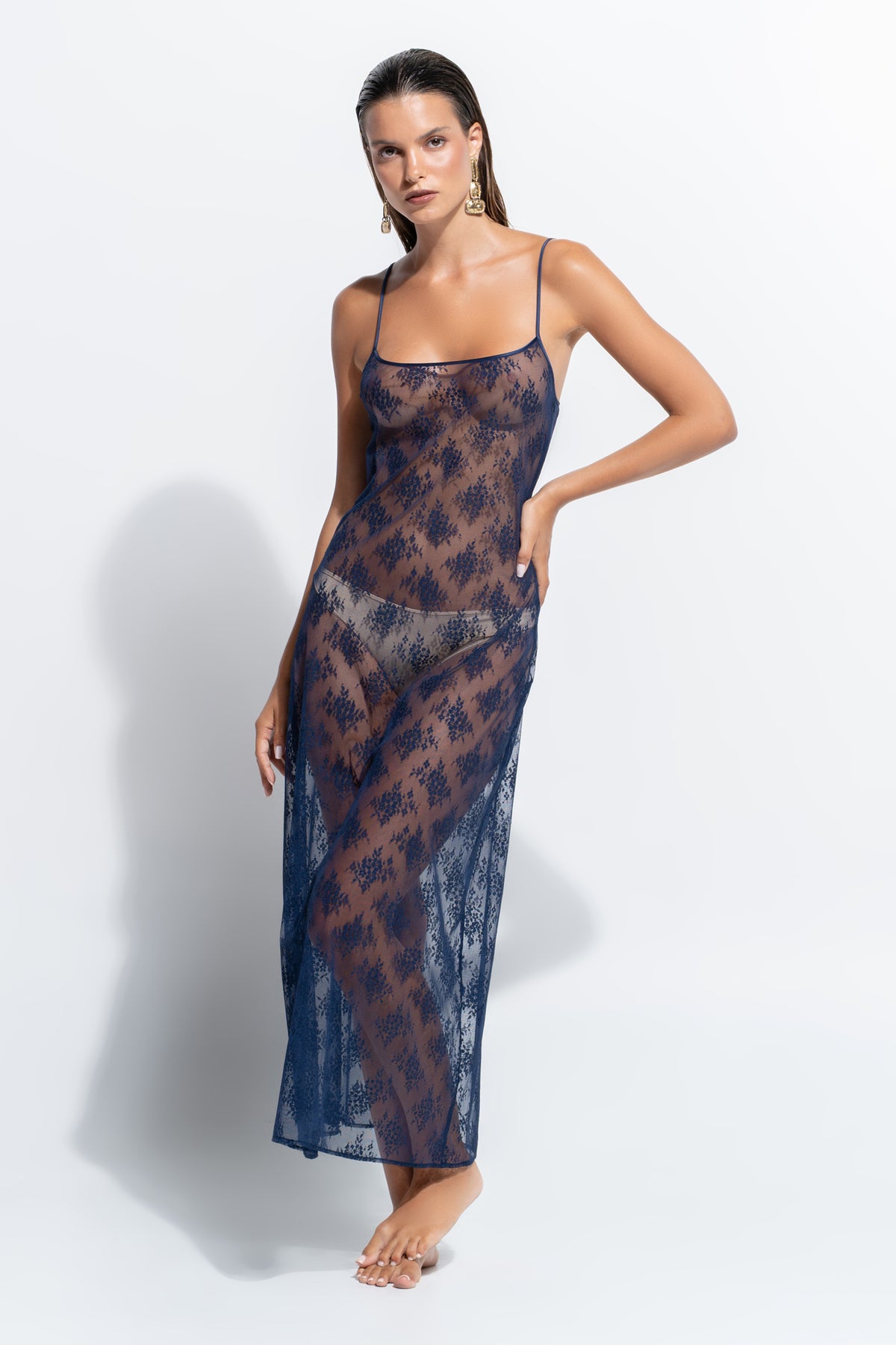 The Riley Slip by Ginia in Midnight