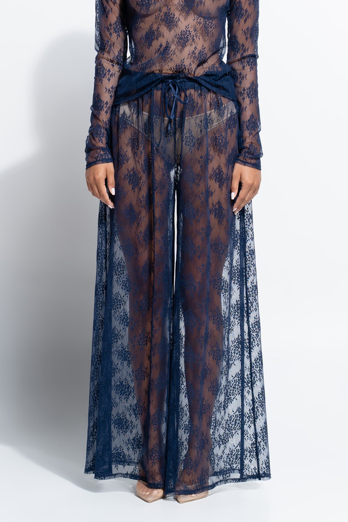 The Riley Pant by Ginia in Midnight