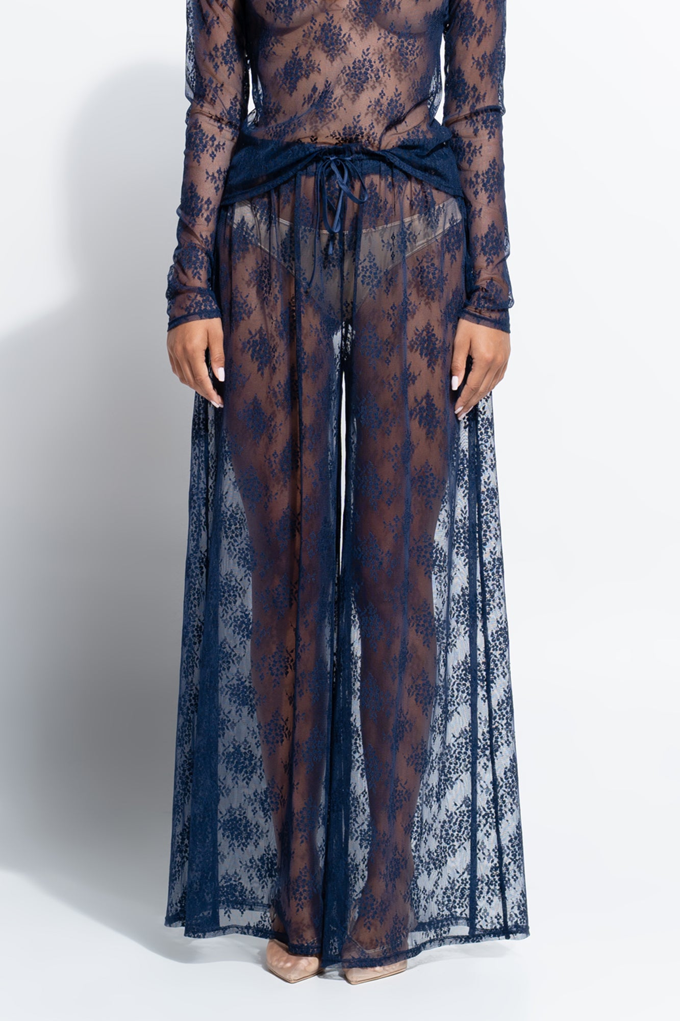 The Riley Pant by Ginia in Midnight