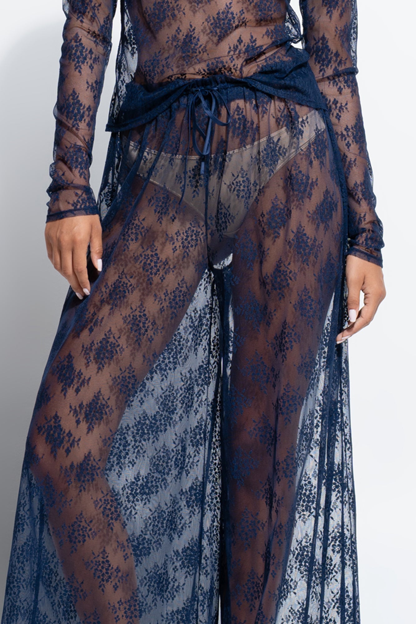 The Riley Pant by Ginia in Midnight