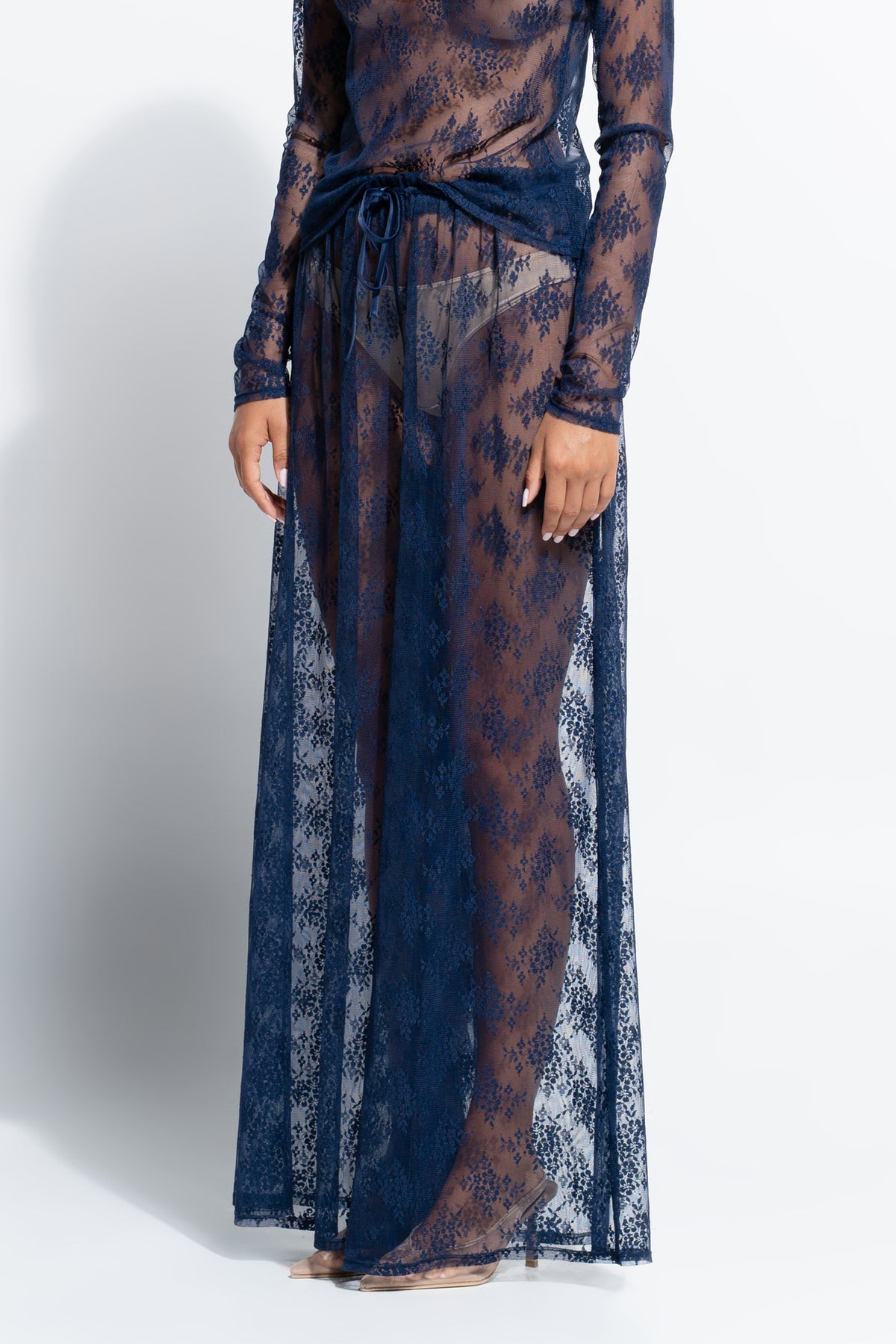 The Riley Pant by Ginia in Midnight