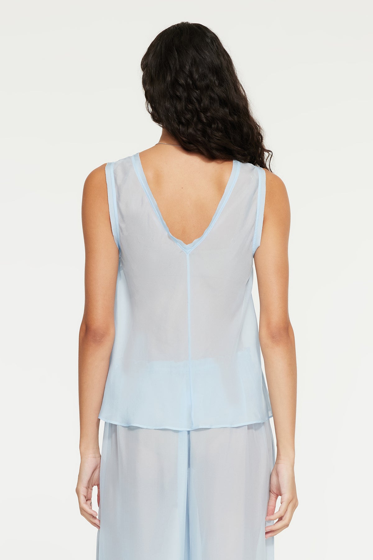 The Marli Top By GINIA In Cornflower Blue