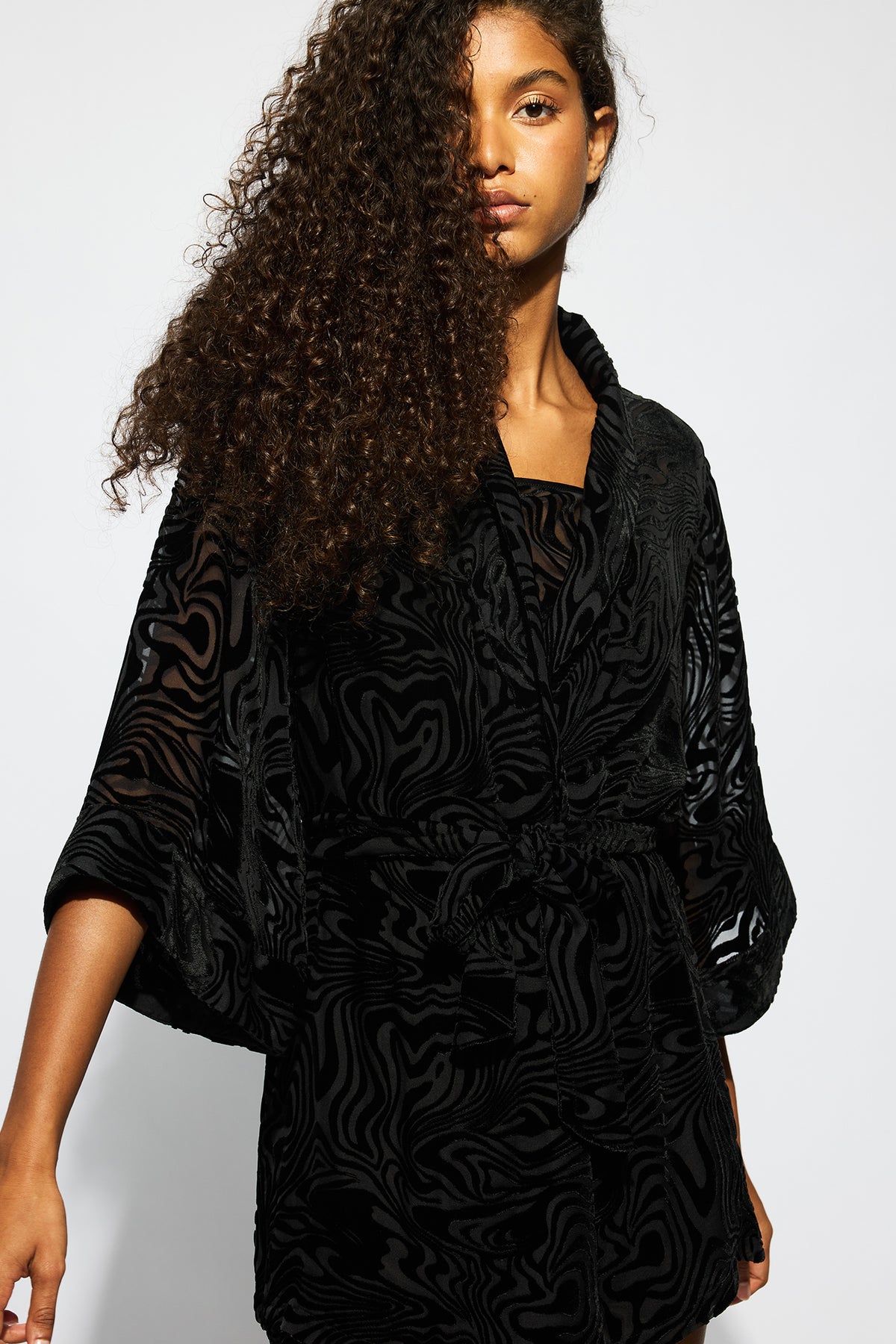 The Daisy Robe By GINIA In Black