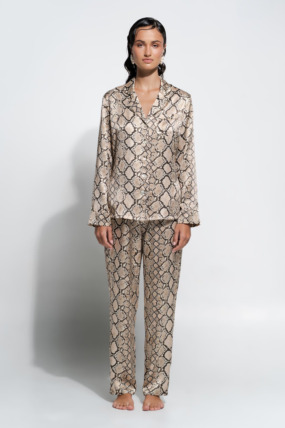 The Fine Finishes Pyjama by GINIA In Python Print