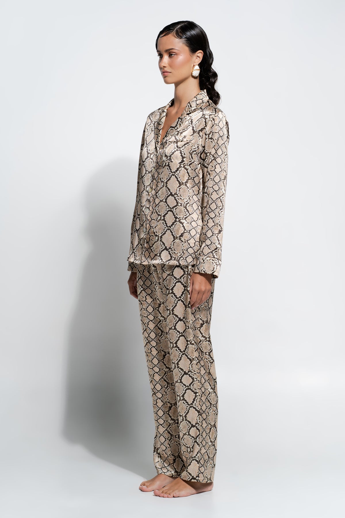 The Fine Finishes Pyjama by GINIA In Python Print