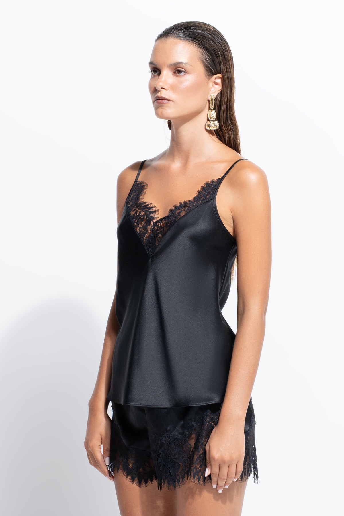 The Freya Cami By GINIA In Black