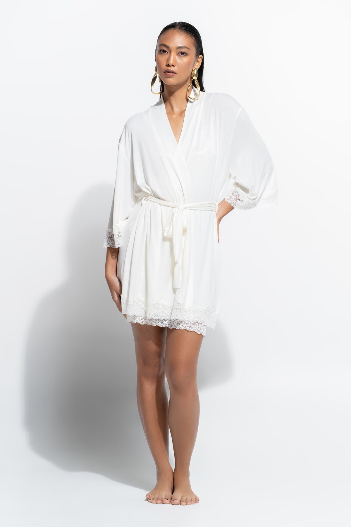 The Eden Robe by Ginia in Creme