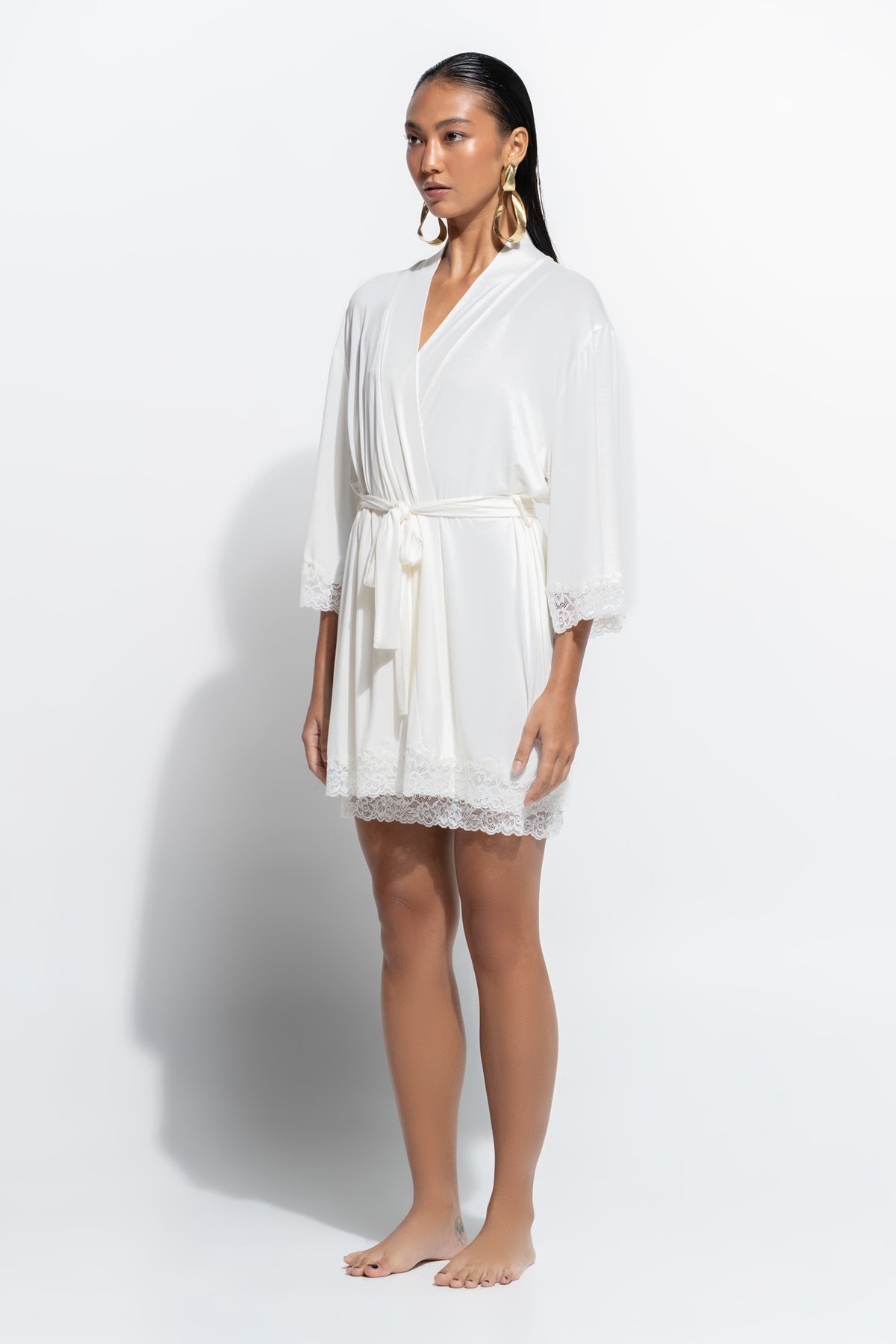 The Eden Robe by Ginia in Creme