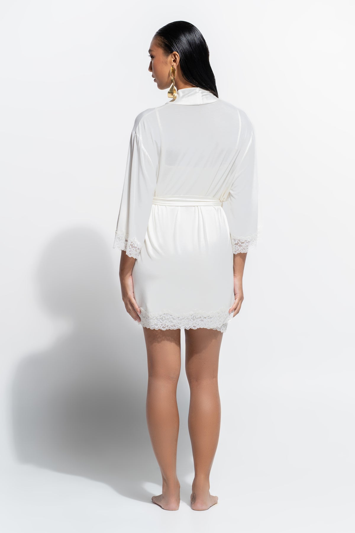 The Eden Robe by Ginia in Creme