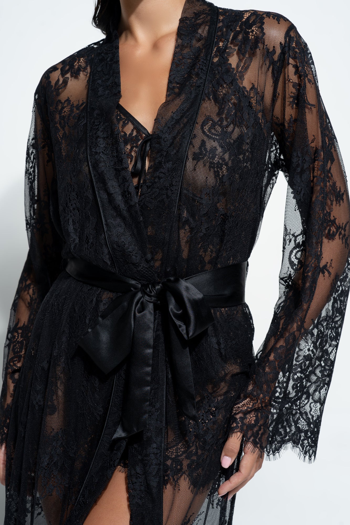 The Aurielle Robe By GINIA In Black