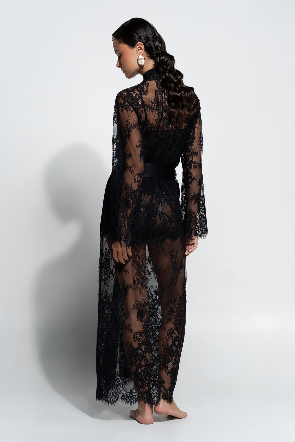 The Aurielle Robe By GINIA In Black